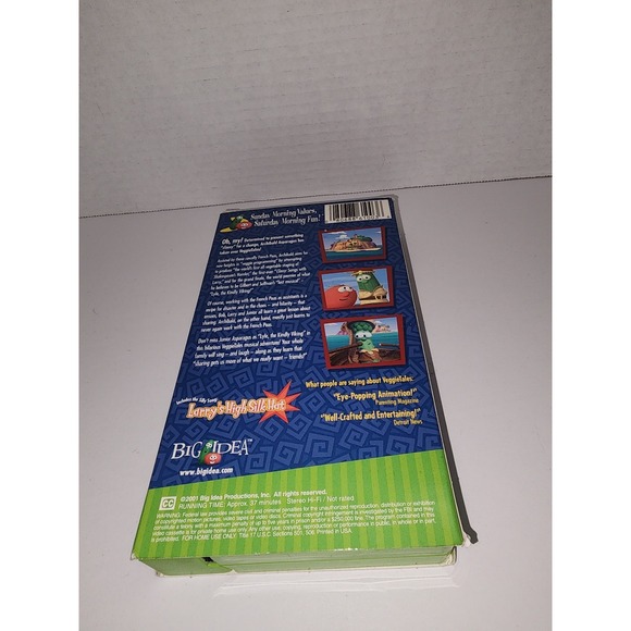 VeggieTales‎ VHS Lyle the Kindly Viking A Lesson in Sharing Movie - Picture 3 of 6